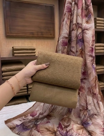 Embrodiered Lawn 3Pc